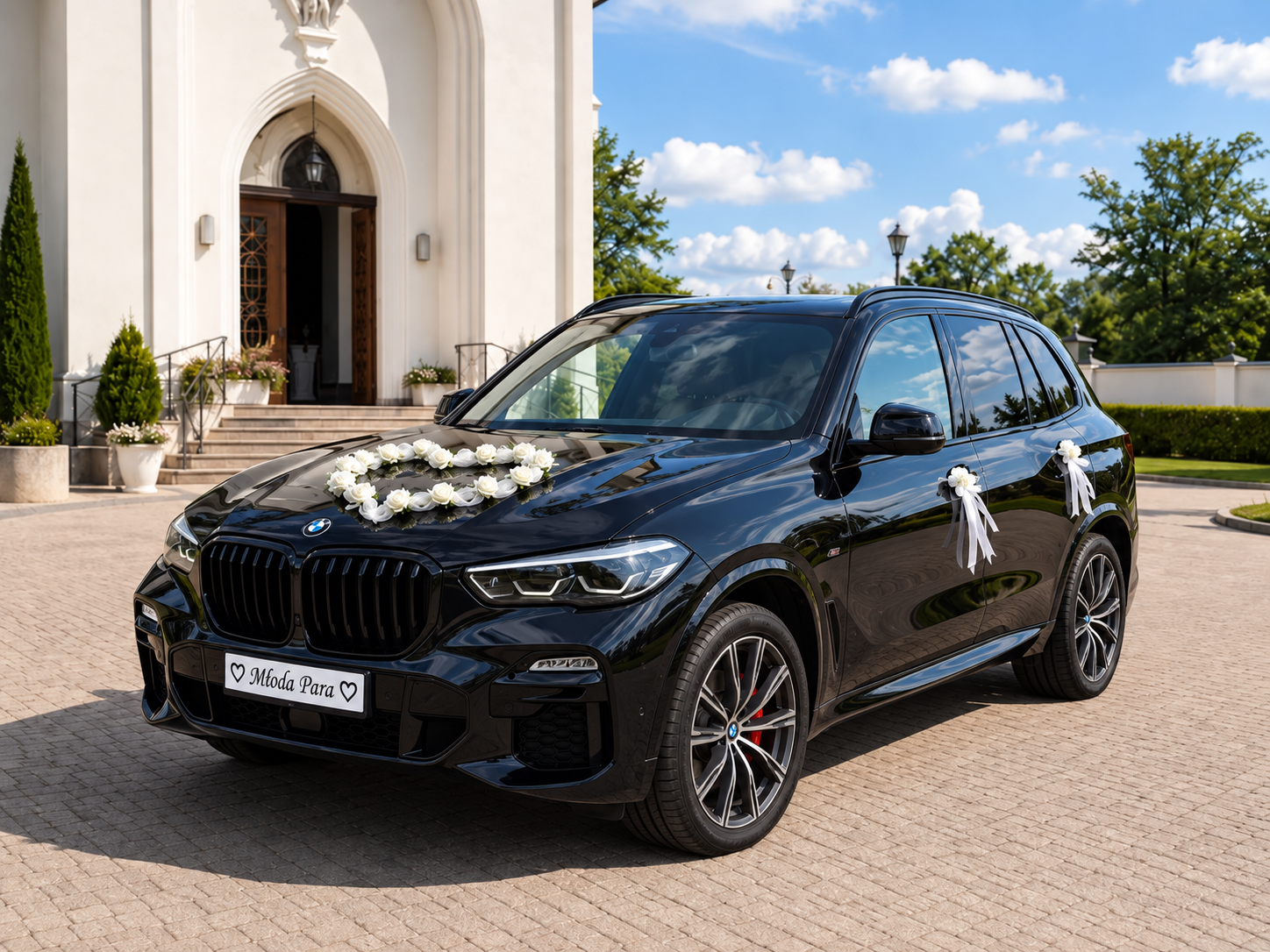 Samochód do ślubu Częstochowa – czarne BMW X5
